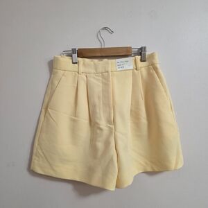 Abercrombie & Fitch Yellow High Waist Shorts